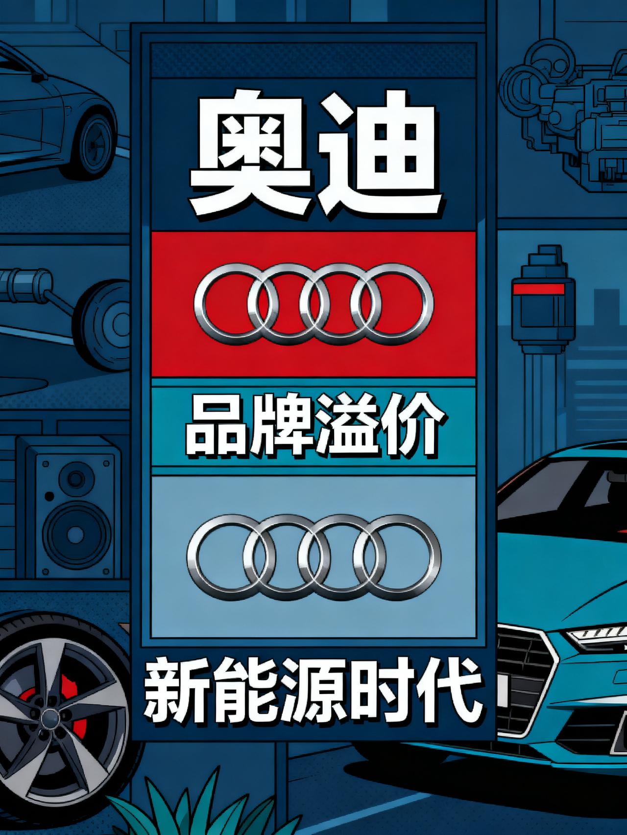 奥迪把奥迪告了！一个车标，十几万的溢价，在国外不好使了造了快一百年四环豪车的奥