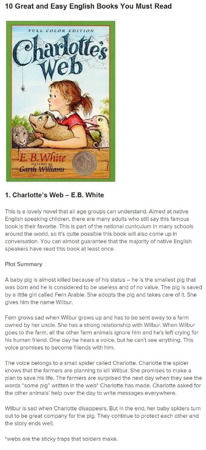 外媒推荐的10本最通俗易懂的经典英文读物，你看过几本？​​​