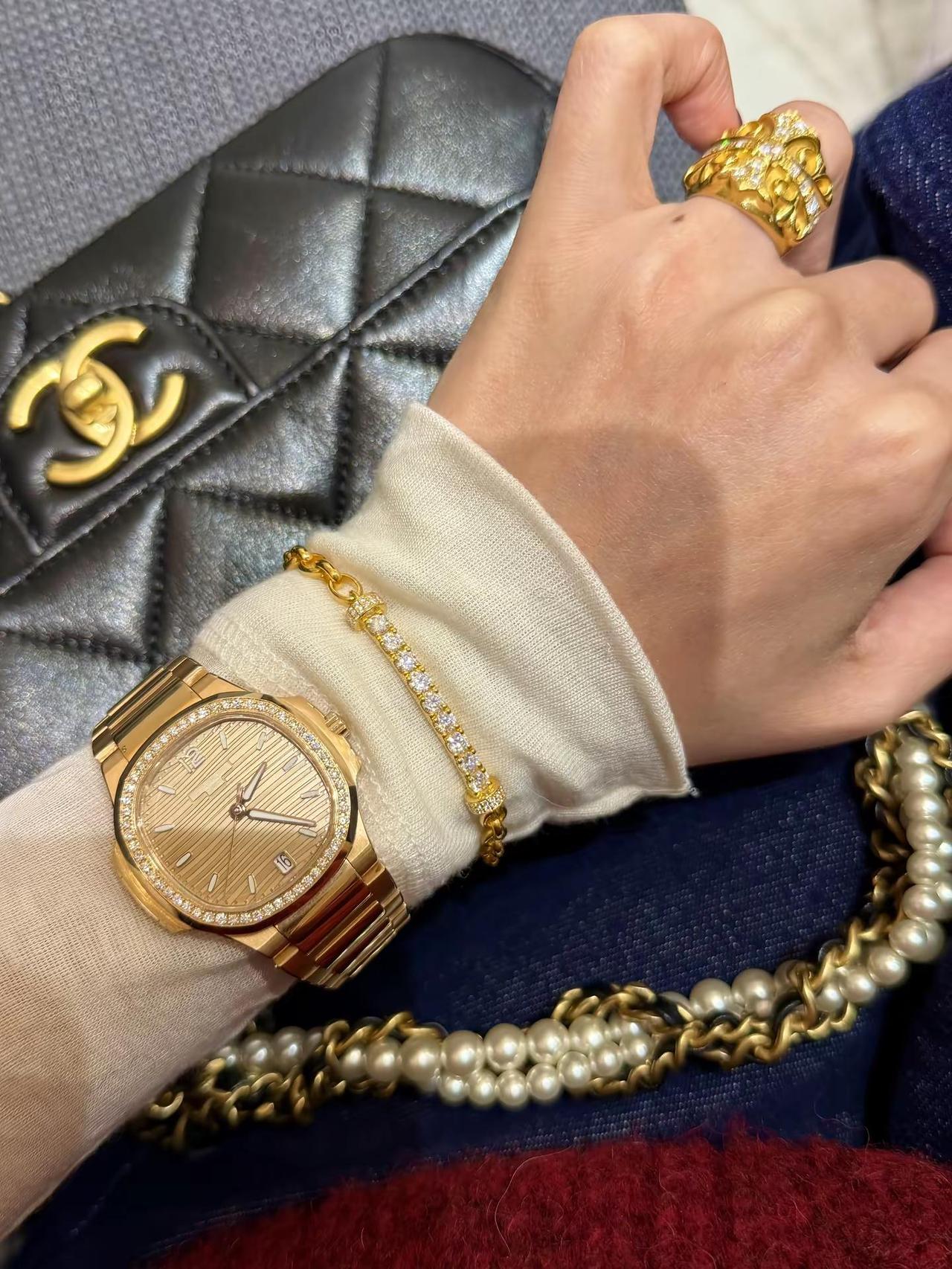 今晚今晚！大惊喜呀！愿世间所有美好与你环环相扣～黄金首饰黄金手链年货节足