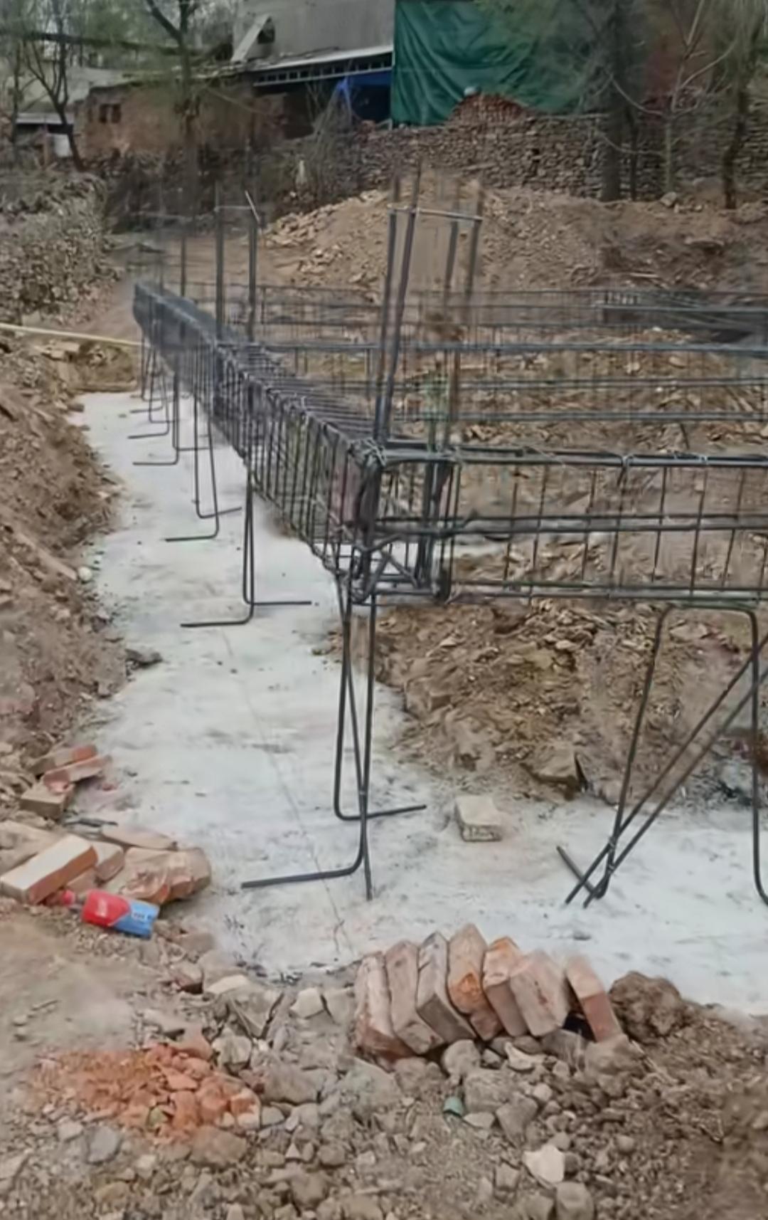 农村自建房 施工现场实拍 我的农村生活