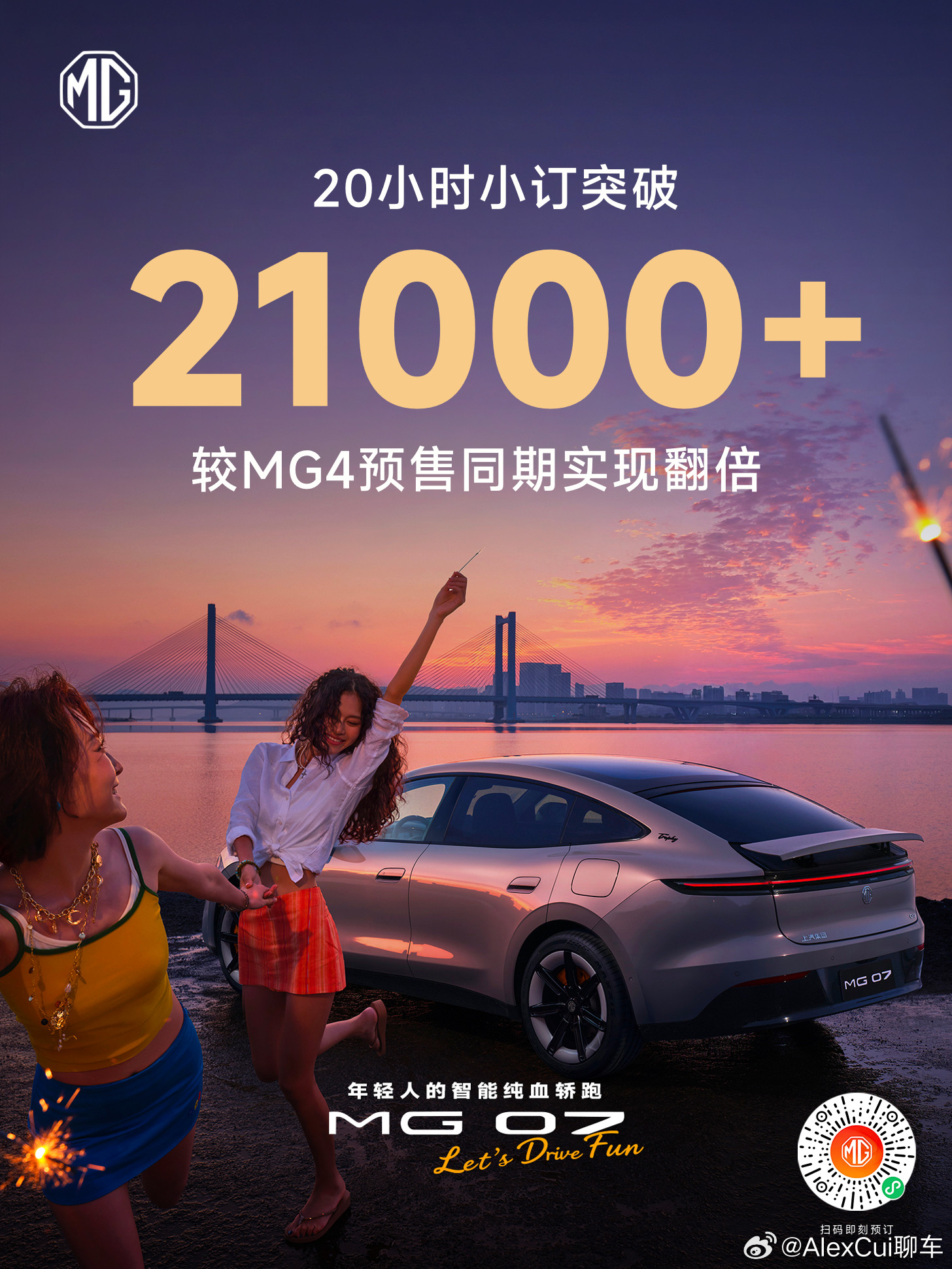 MG07MG4月月破万，6月份还是1.5万辆呢；MG07同期翻倍，看样子月销2
