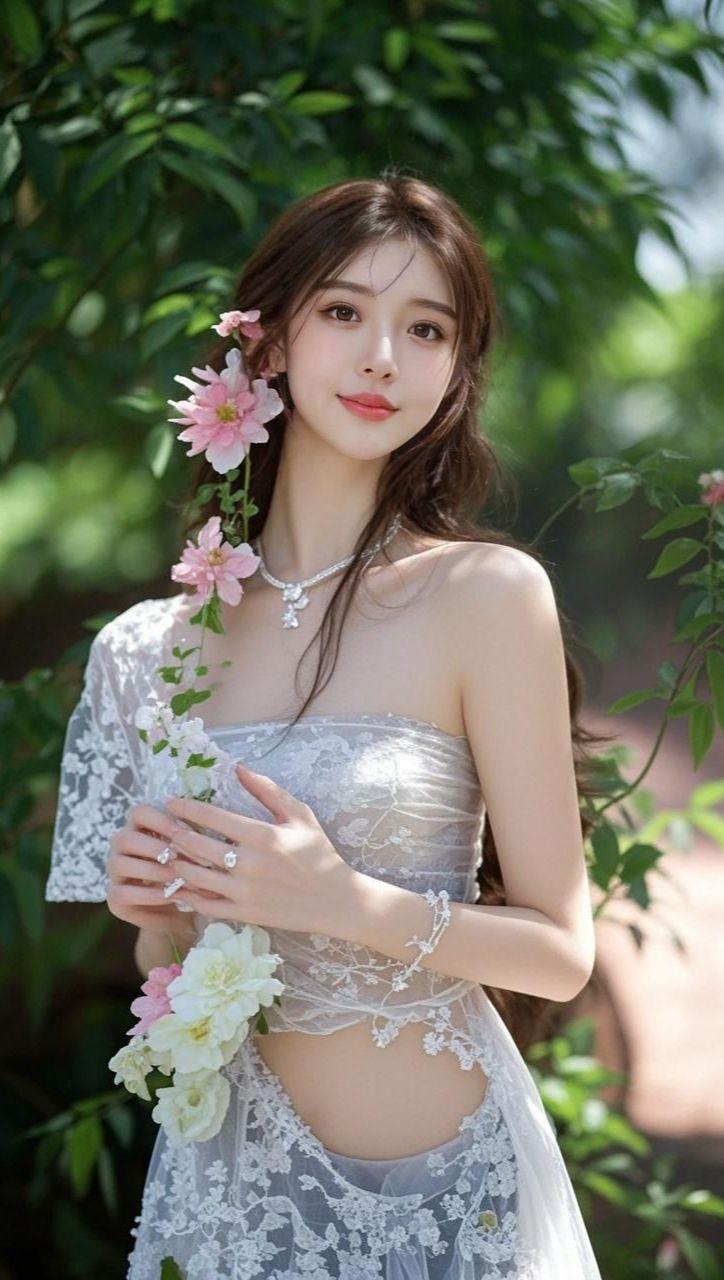 森系花饰照 原来ai写真可以这么美 人生总得有一套ai写真吧 谁拍谁好...