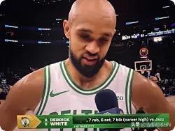 凯尔特人真逆天啊，前有杰伦布朗，现有德里克怀特！1、杰伦布朗，今天仅得23分