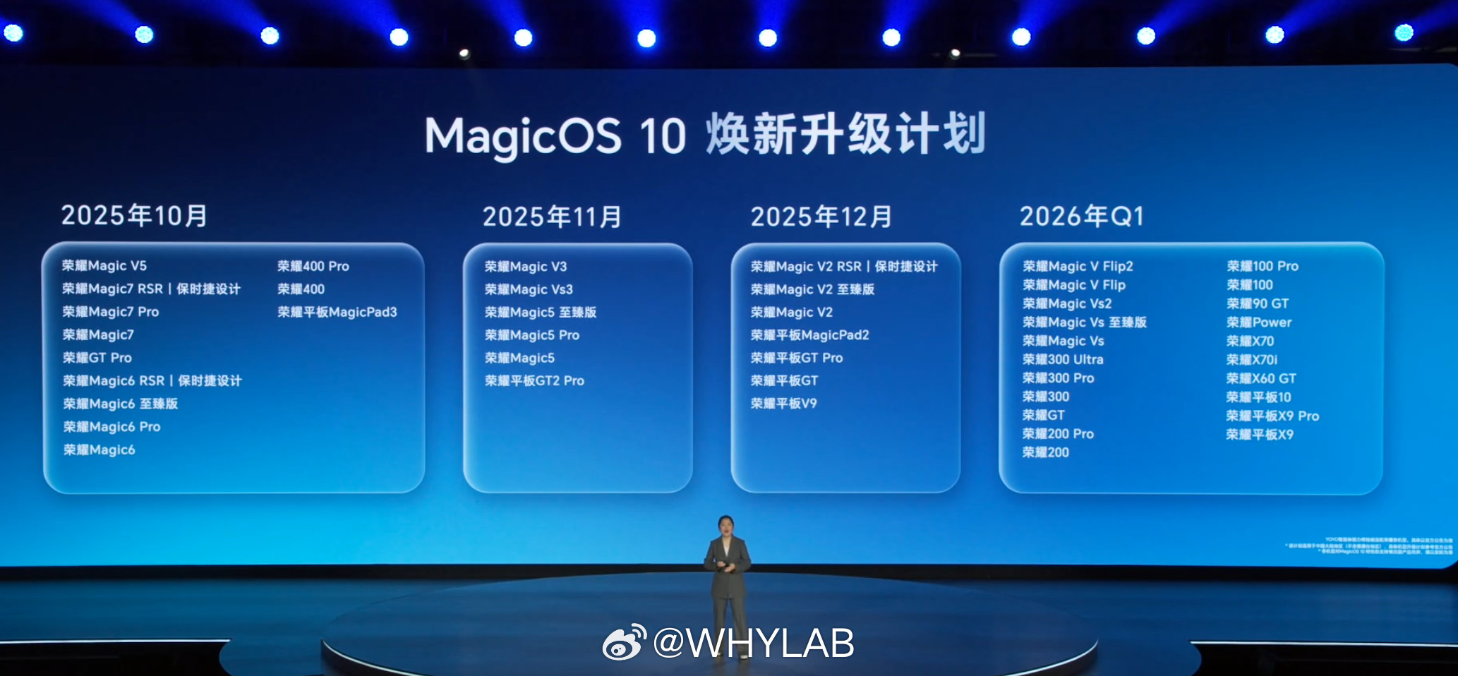MagicOS10焕新升级计划来了，看看你的机型在第几批。[doge]​​​