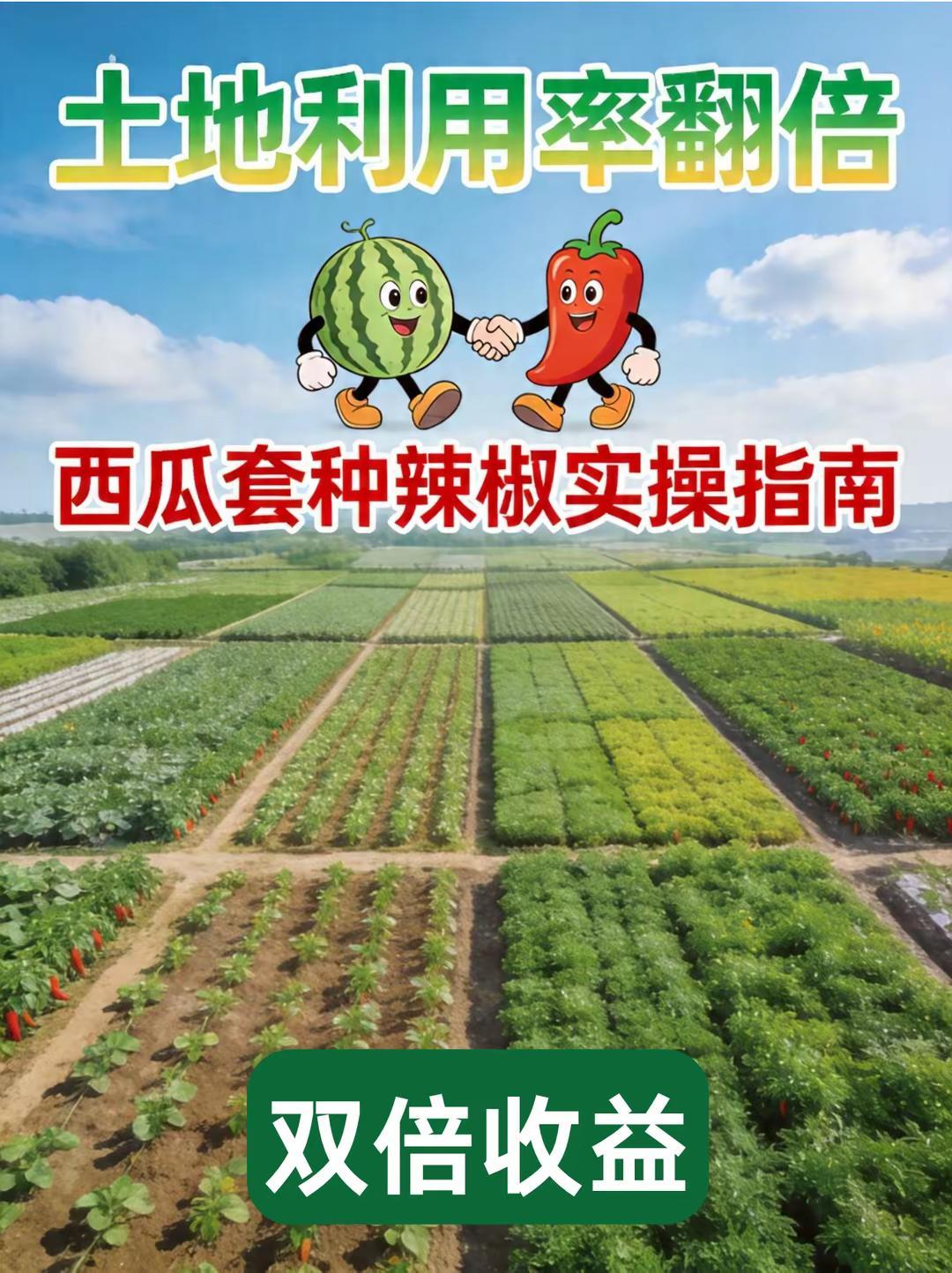 西瓜套种辣椒实操指南，双倍收益！。西瓜种植套种辣椒种植