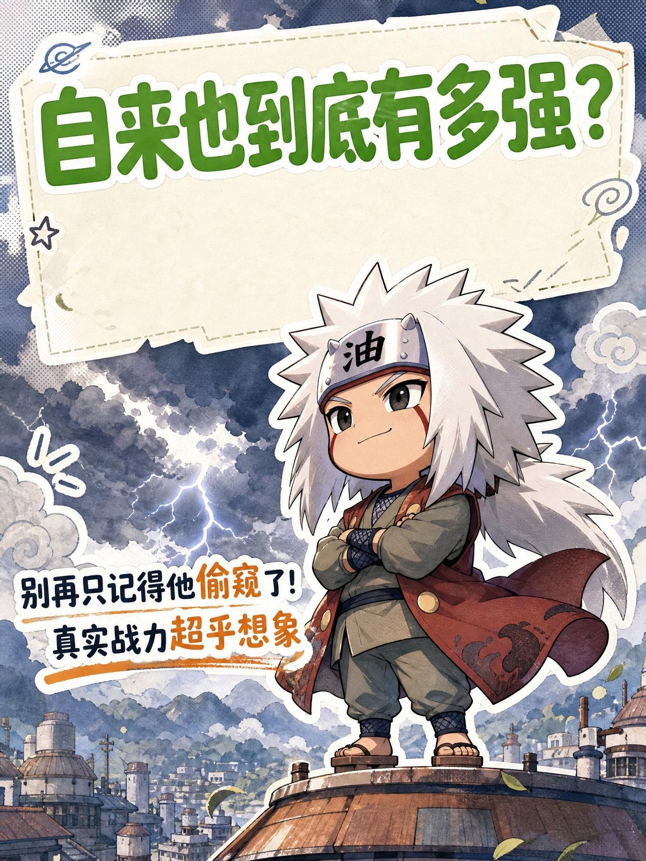 自来也真有那么强？🤔这张图说透了以前真以为自来也就是个搞笑配角😅直到重