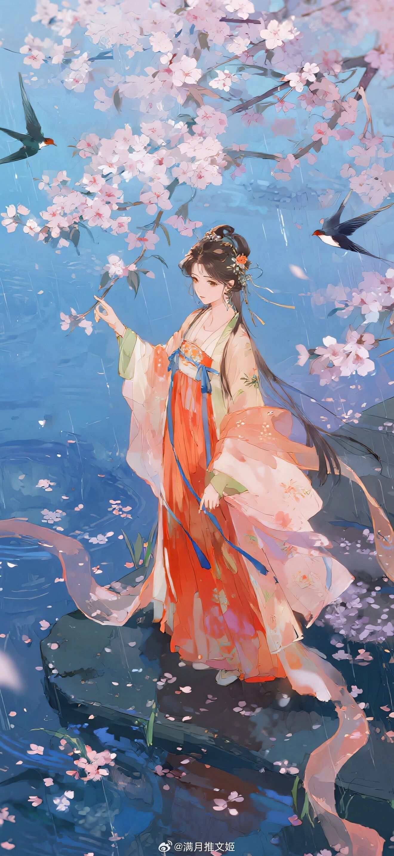 “时常思念却不得见，这便是相思之苦。”——风歌且行《折梨》早安推文​​​