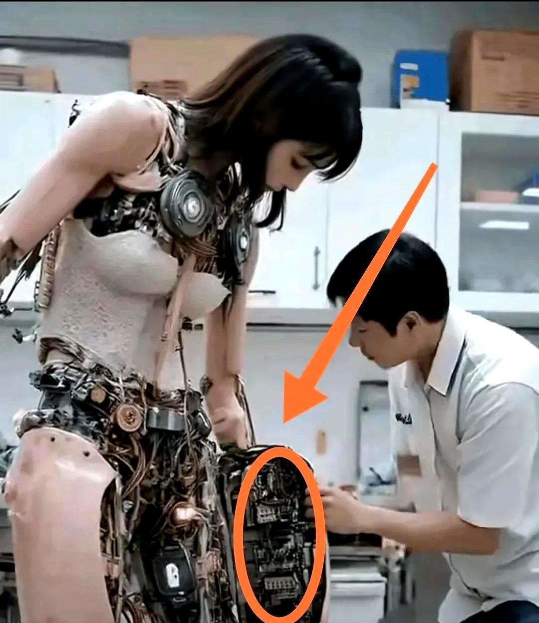 现在的机器人卷到离谱了！深圳AI展上那俩仿生机器人，摸上去皮肤软fufu的，眨