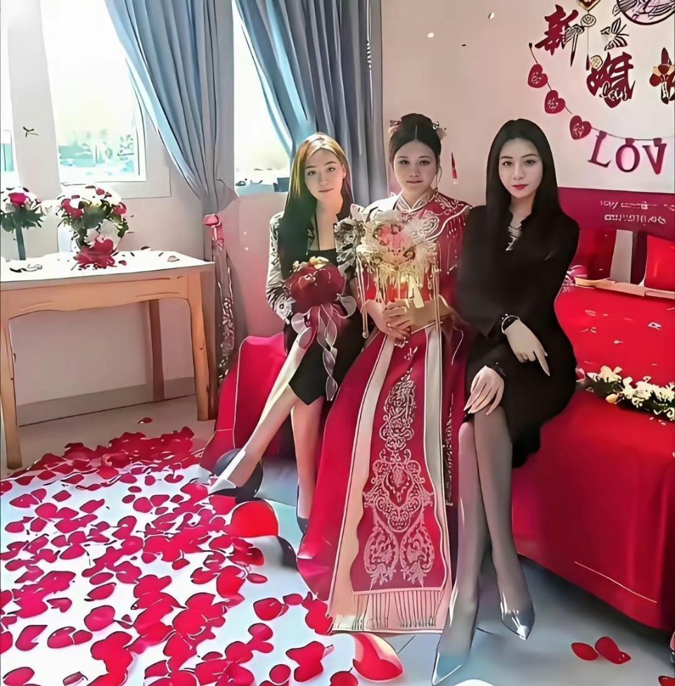我怀疑两个伴娘在抢镜头
