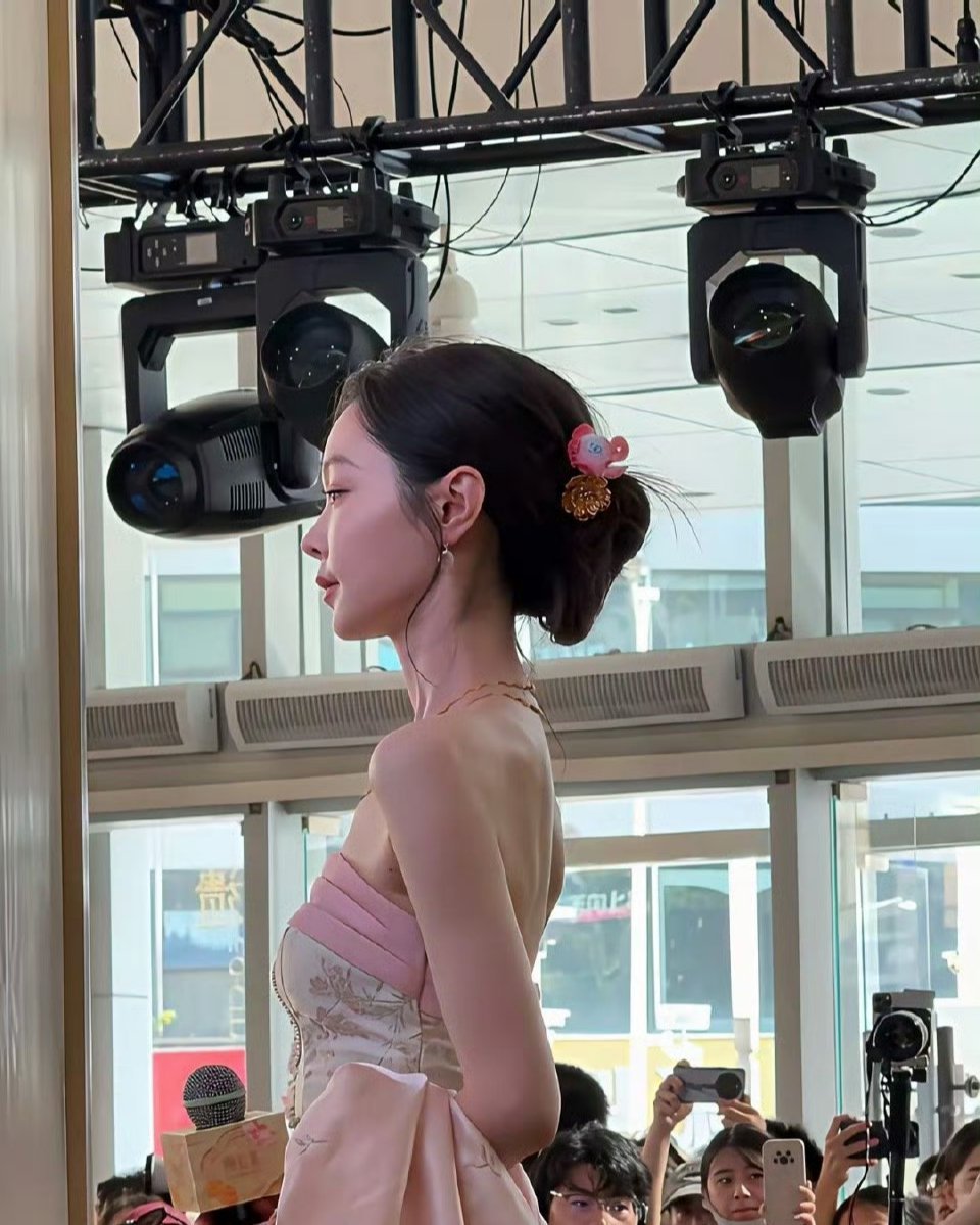 宋轶这是有多瘦啊，侧面看着薄薄的一片，好怕一阵风给吹跑了