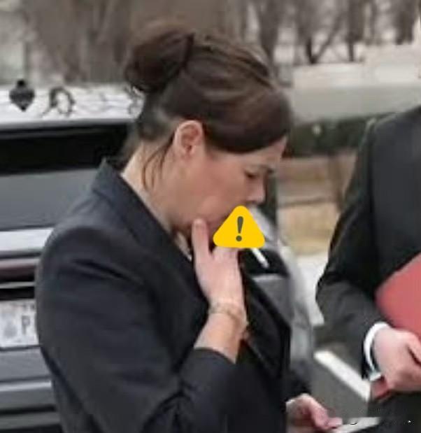 弱国无外交，具象化了！格陵兰岛女外长，从万斯办公室出来后，站在白宫西边抽起了