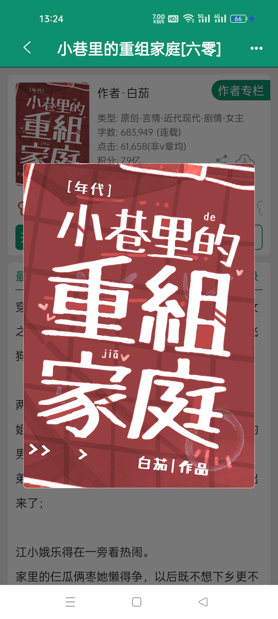 小巷里的重组家庭［六零］，作者白茄。六零穿越