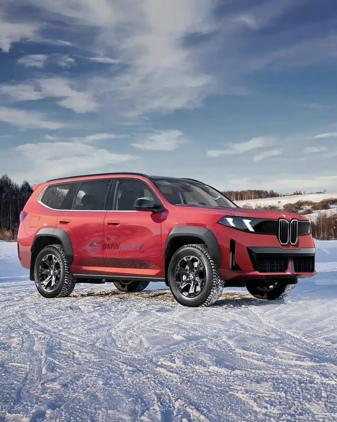 宝马对标奔驰大G的产品！宝马硬派SUV渲染图。和下一代宝马X5同平台，对标奔