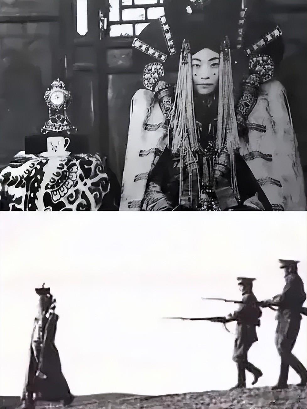 1938年，蒙古女王吉尼皮尔在被斯大林处决前被拍下了一张照片。照片中的她五官秀丽