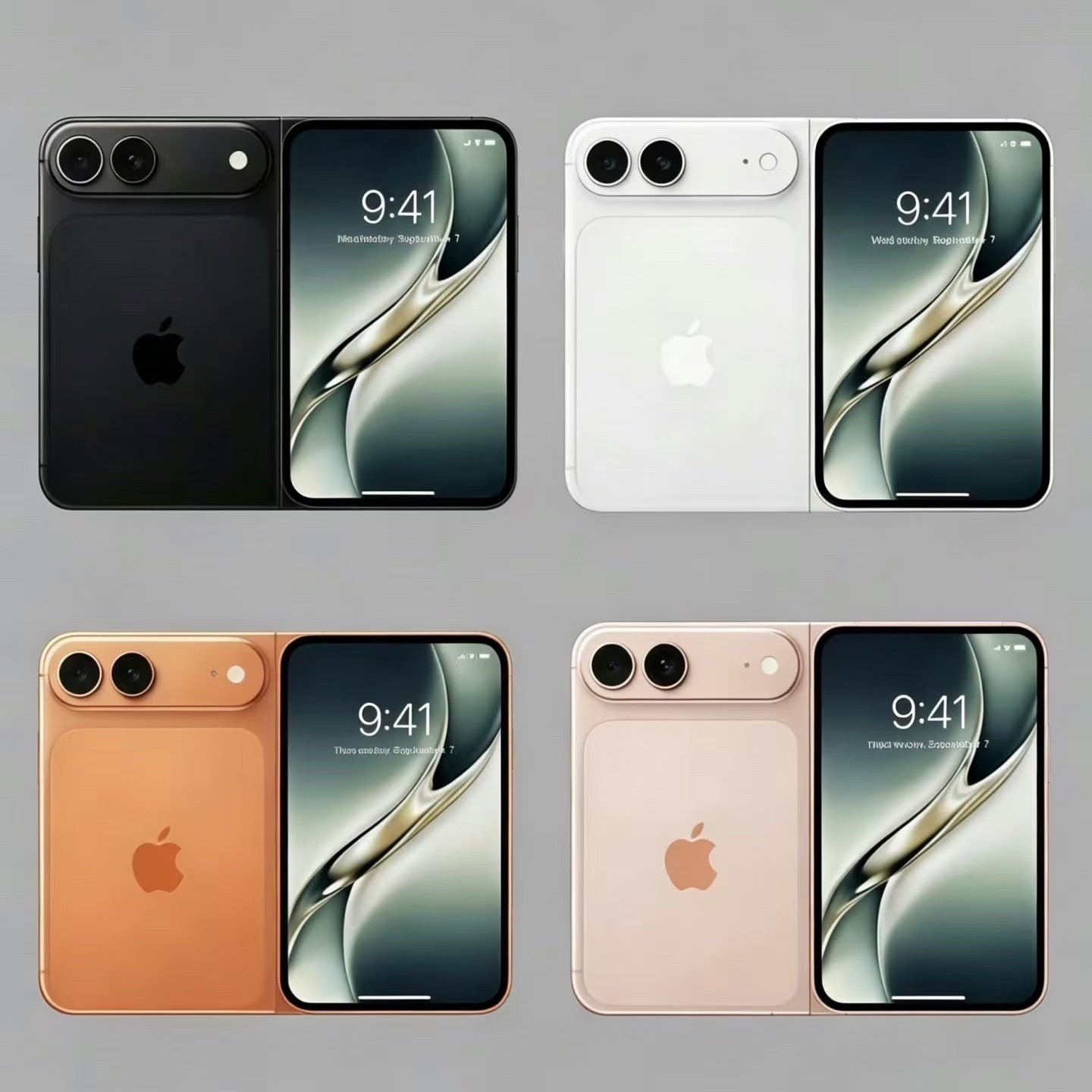 终于折叠屏iPhone外观实锤了，实在是好让我意内啊…现在连手机壳都曝光了，看下