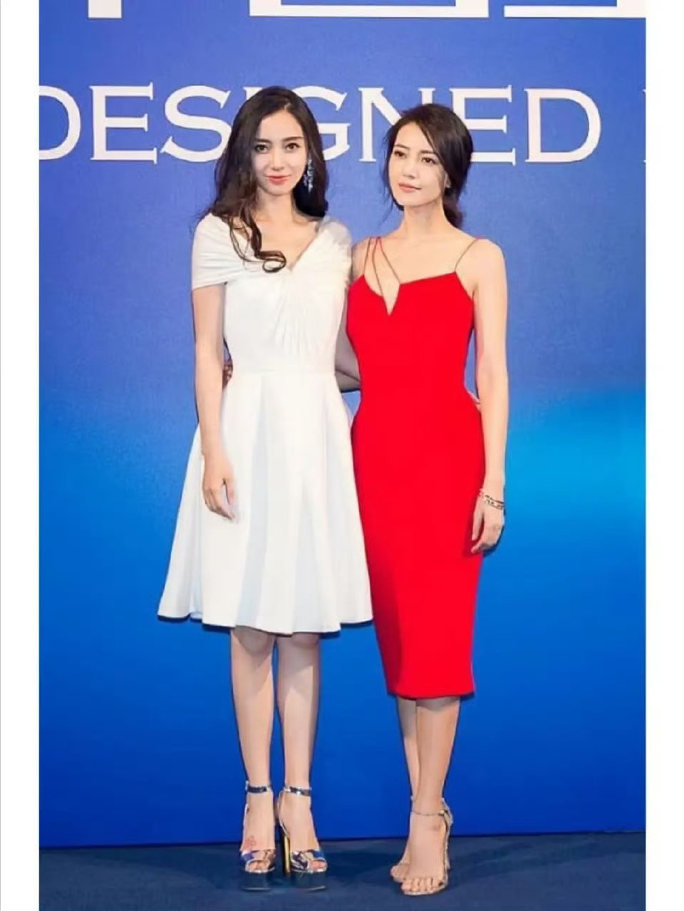 Angelababy到底有多高，高圆圆居然比她矮半个头，不过真的很美啊