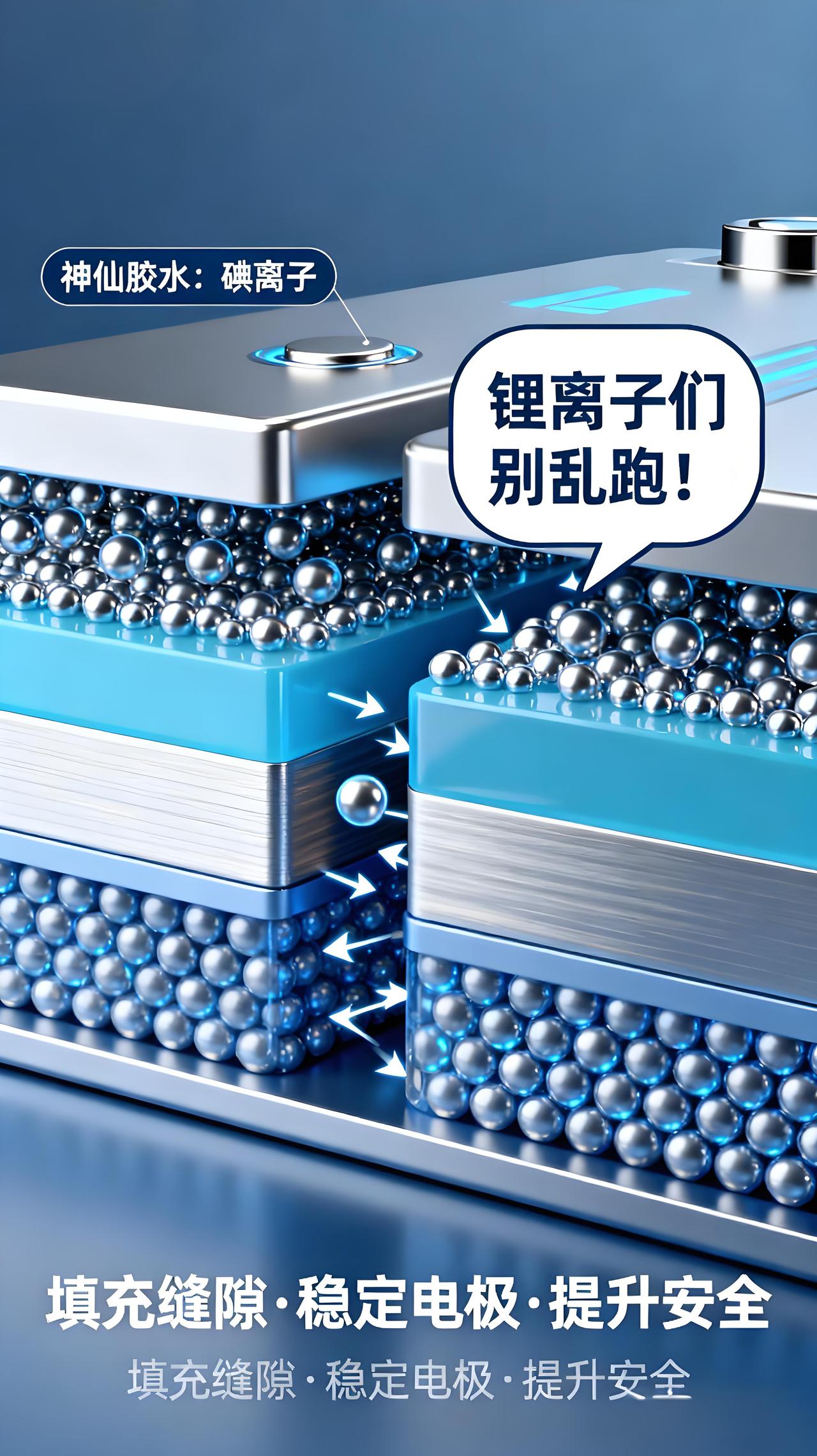 家人们谁懂啊？咱中国科学家直接给固态电池整了个“神仙胶水”——碘离子！这玩意儿就