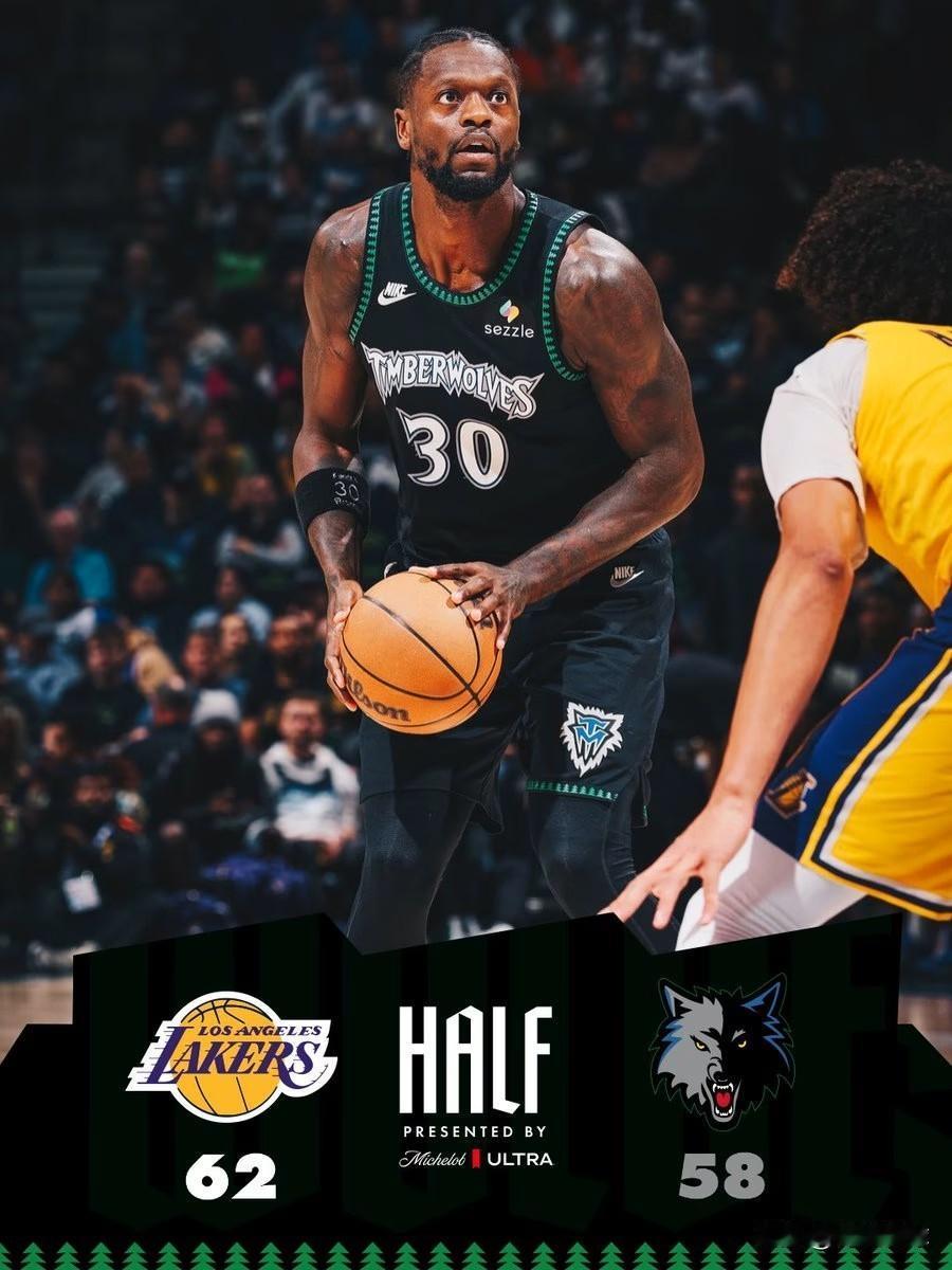 1分惜败！森林狼115：116被湖人绝杀，看看球员数据，谁尽力了？！1、兰德