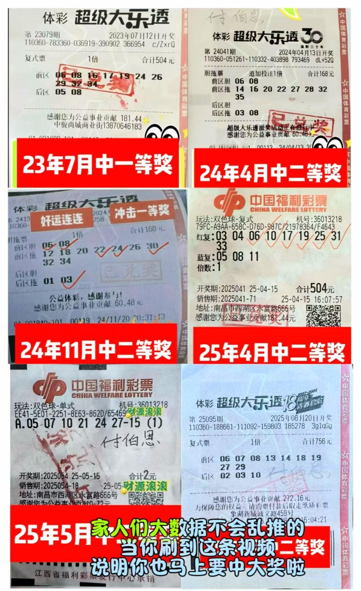 “天选之子”竟真有现实版！来自江西的付伯恩，堪称彩票界的传奇——短短两年半时间，