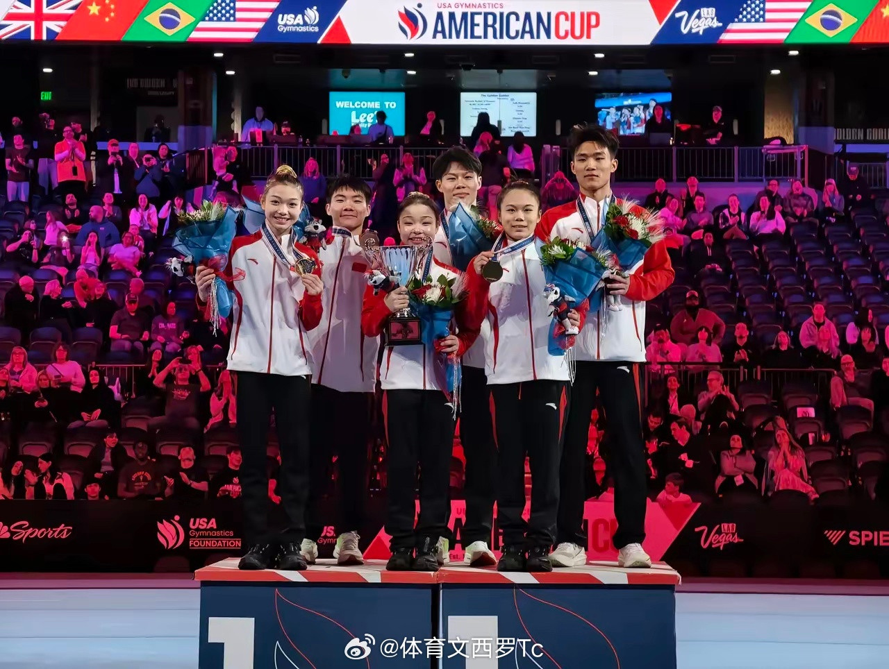 体育夺冠！中国体操队美国杯混合团体赛摘金！中国体操队夺美国杯混团冠军2026