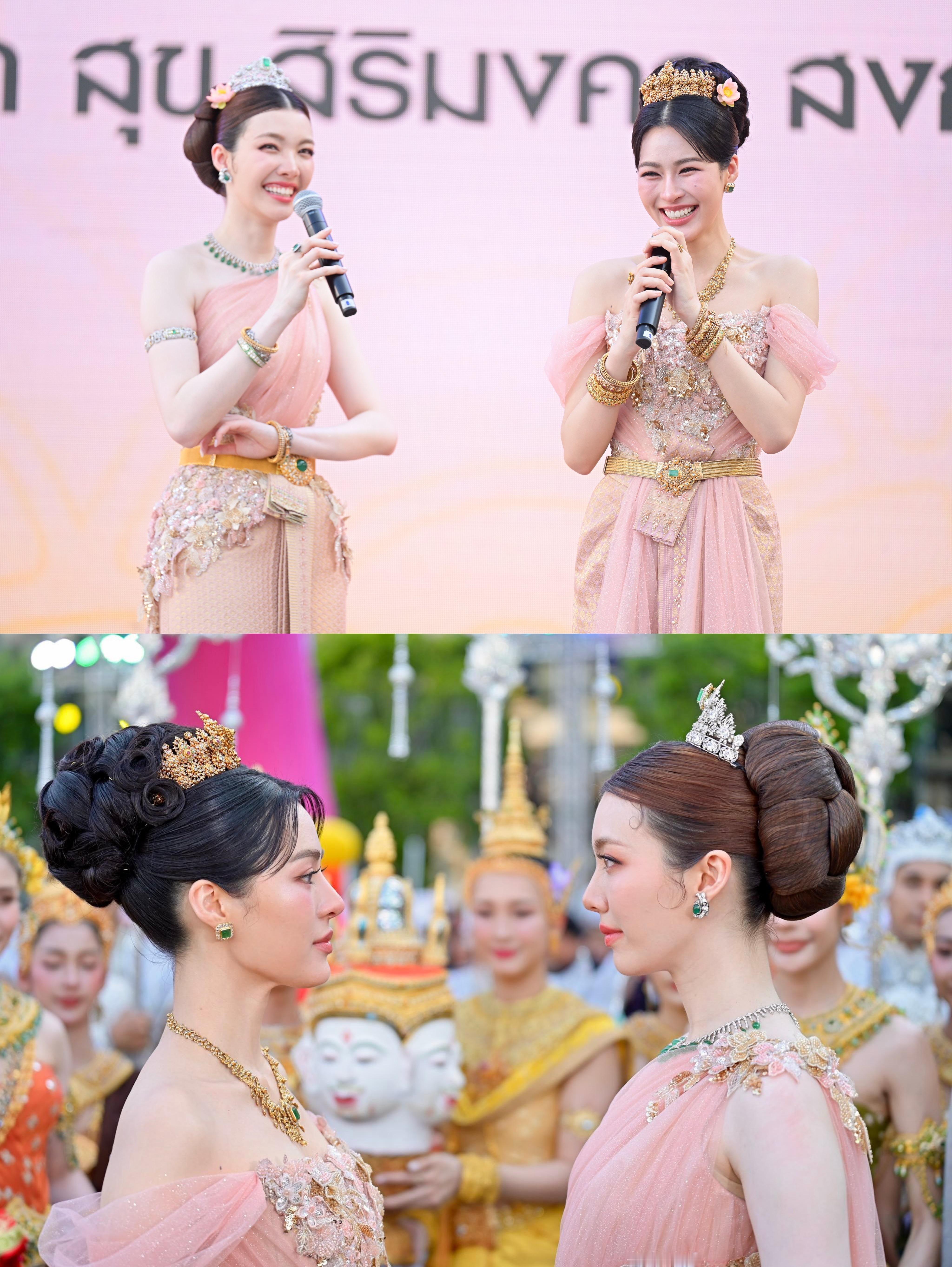 邝玲玲×OrmKornnaphat宋干节造型饭拍✨