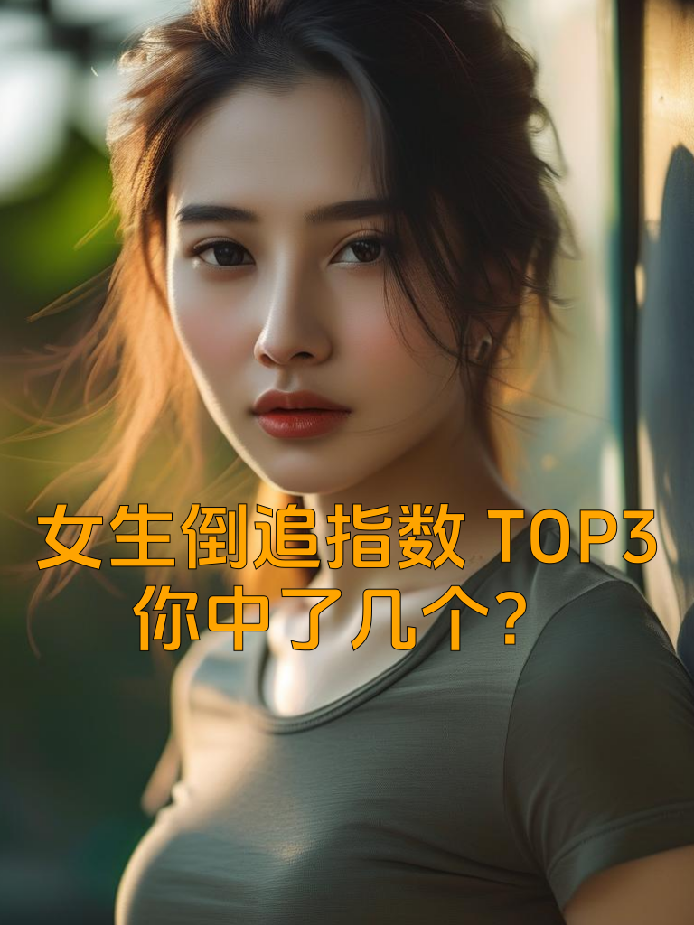 女生倒追指数TOP3，你中了几个？
