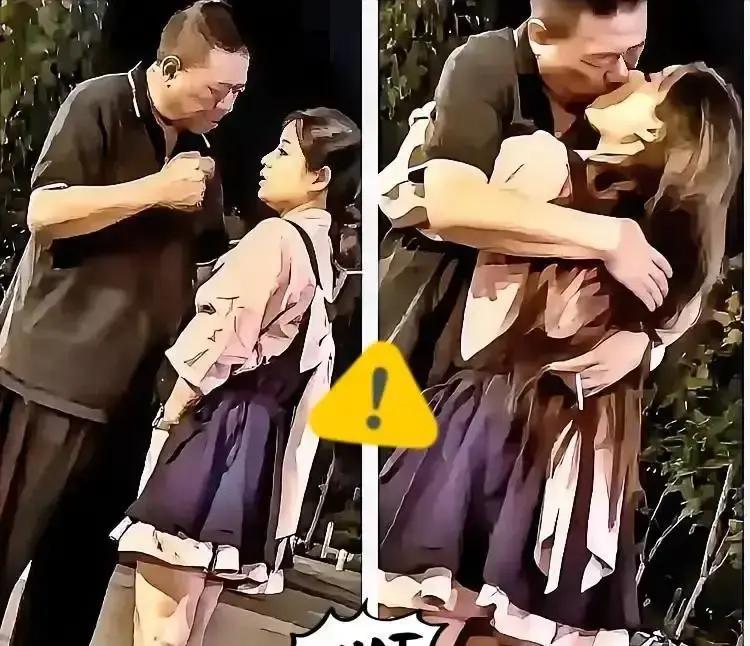 5万裙子抱大爷，2小时百万播放视频里粉裙女孩踮脚，大爷戴百达翡丽，镜头拉近