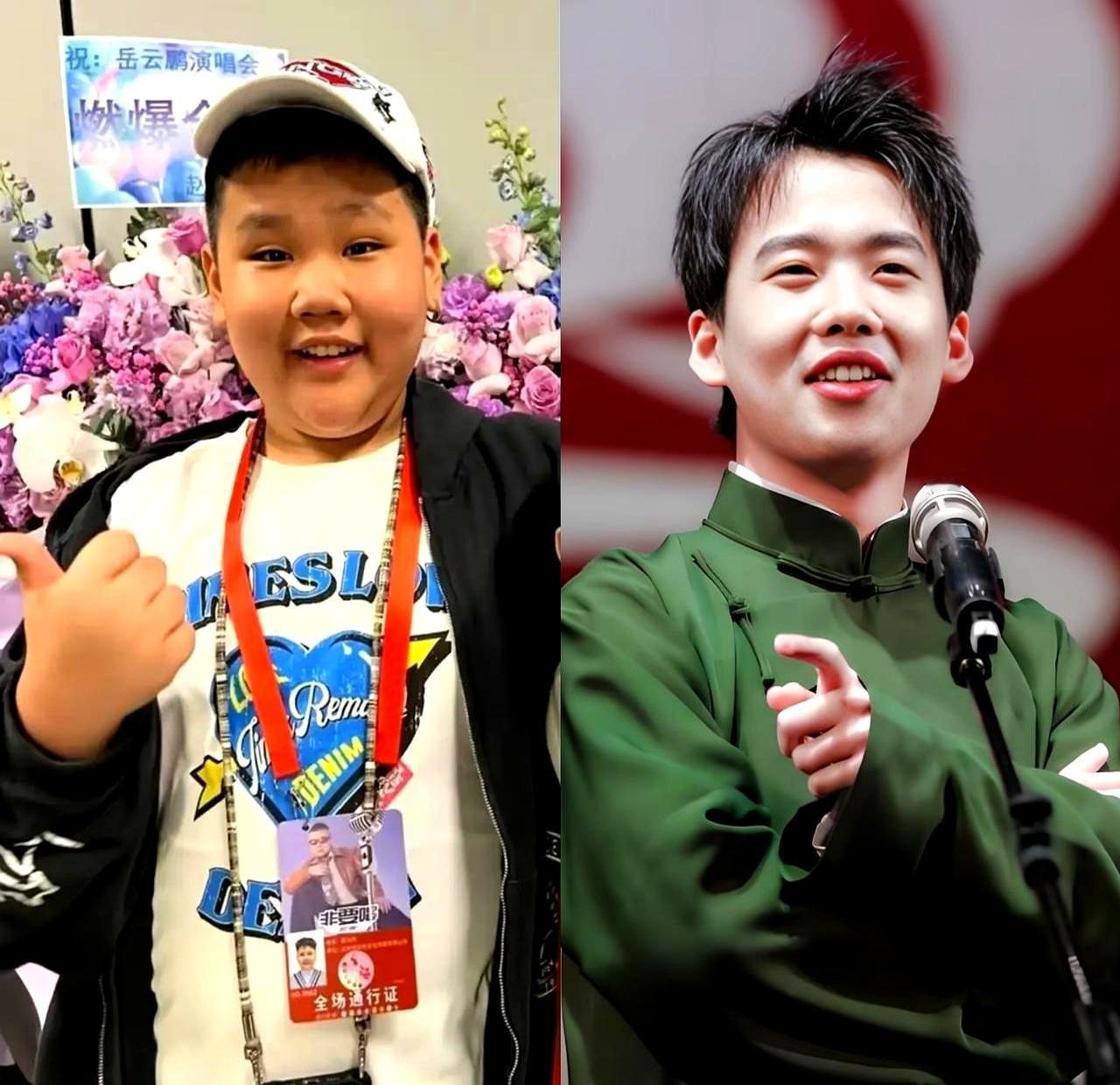 郭汾阳伸着手扑了个空，捧花却像长了眼，直直砸进了郭麒麟怀里。台下的师兄弟们