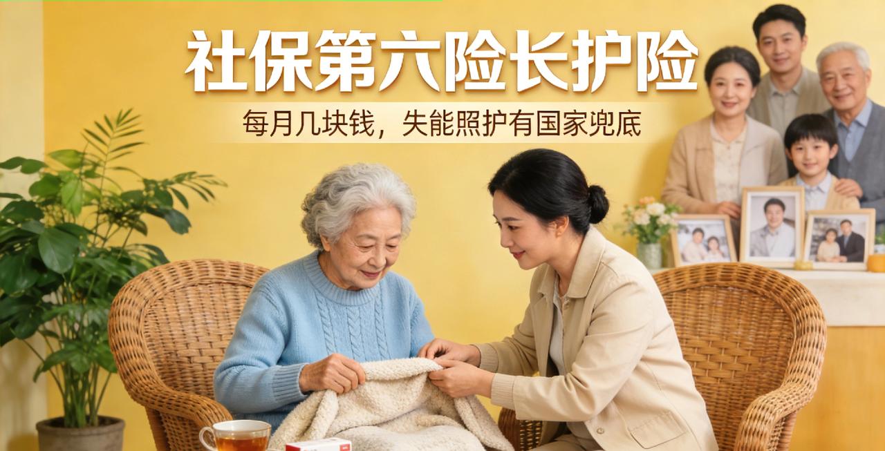社保"第六险"来了！每月几块钱，失能照护有国家兜底最近有个好消息，社保又添新