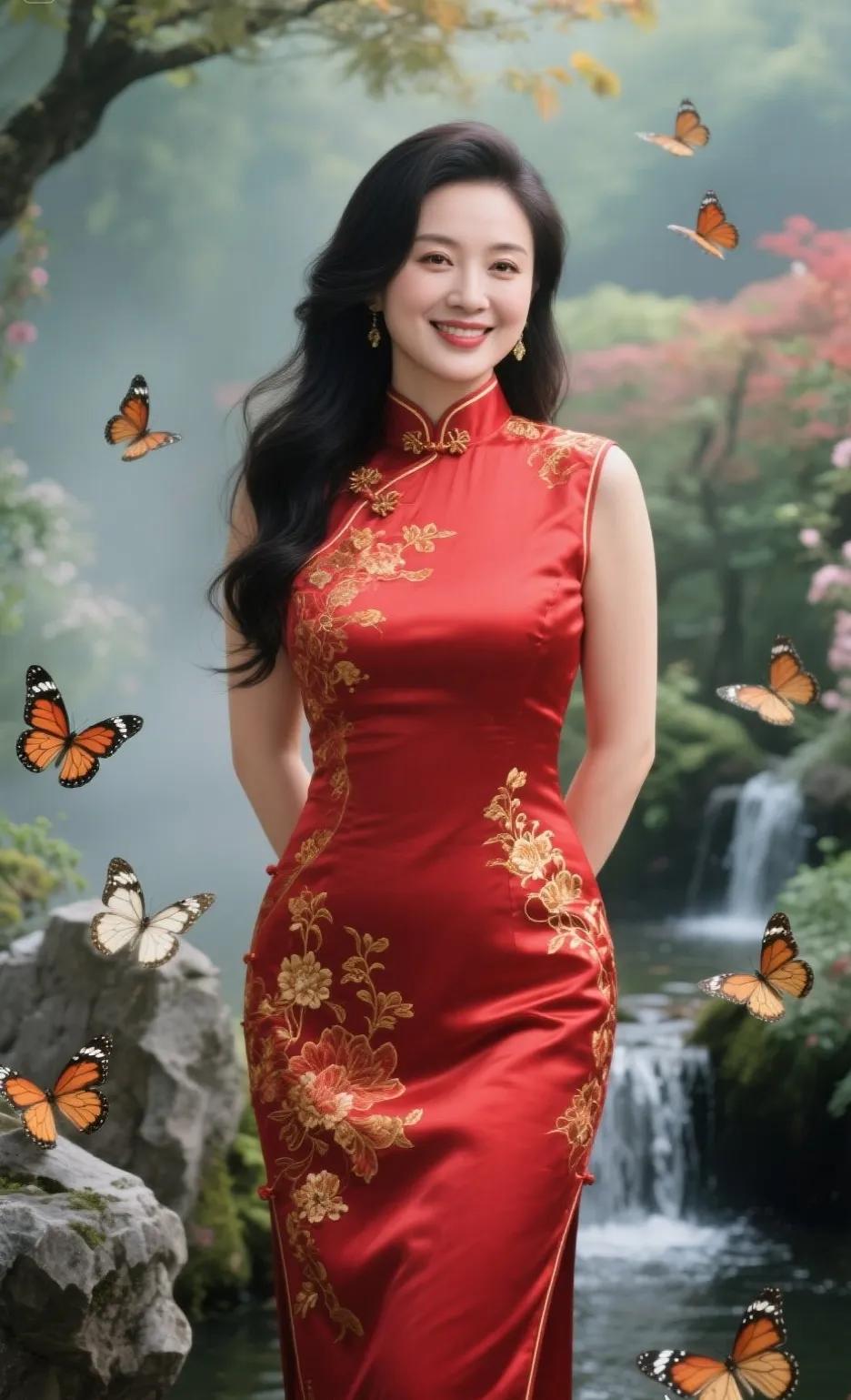 大龄女人穿旗袍好看吗？你们觉得是年轻呢还是显老了呢？旗袍女江南旗袍美女旗袍图