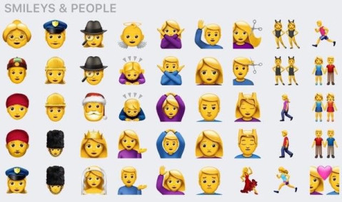 促进性别平等: ios 10新增超过100个emoji