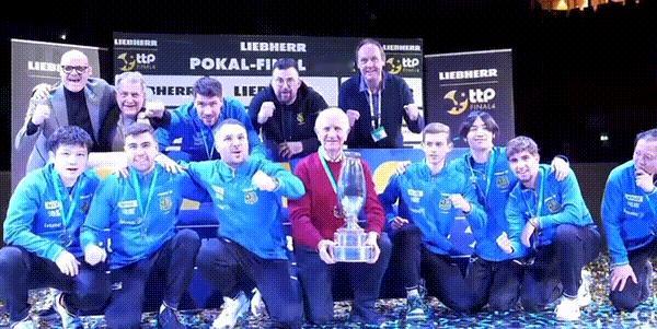 无论如何，这次萨尔布吕肯俱乐部夺得德国杯冠军，说这个冠军是樊振东带领团队夺得的一