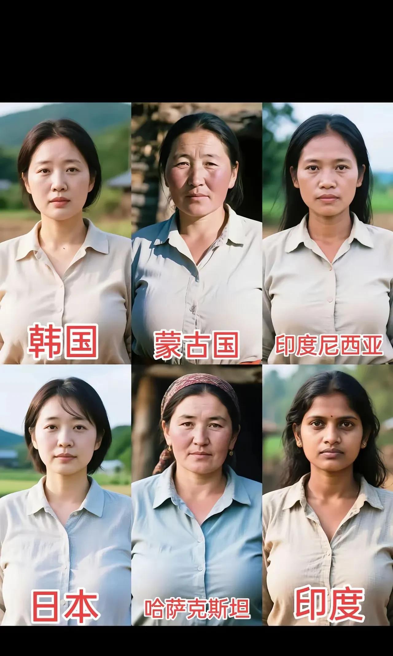 亚洲美女图鉴：一方水土养一方佳人，你更钟意哪款？有趣的是，云南傣族姑娘和泰国清
