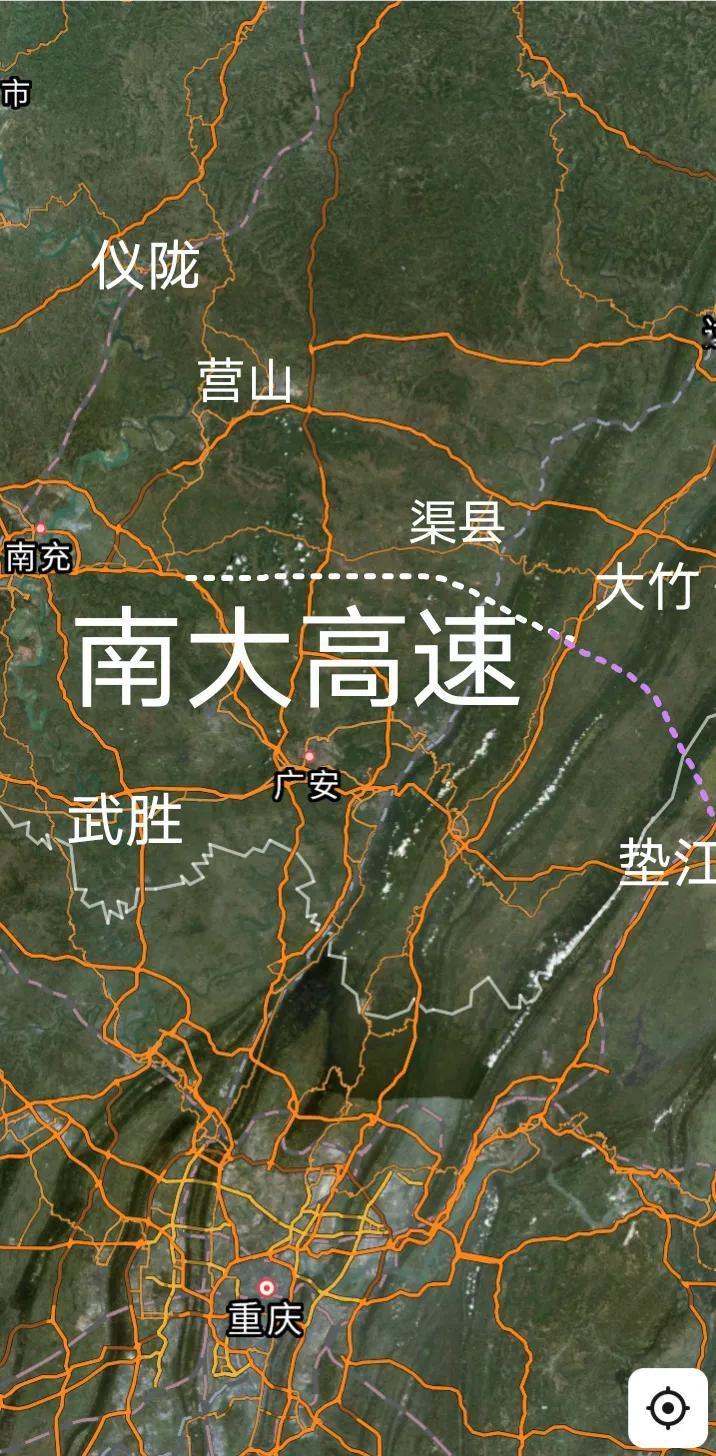 南充至达州大竹未来将修一条直达高速对接正在修建的大垫高速，沿途主要途经蓬安银汉镇