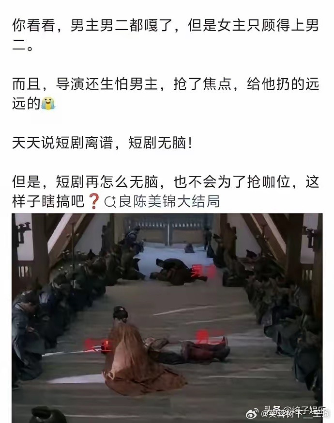 全网都在吐槽《良陈美锦》的大结局，我就没忍住花钱看完了，男女主最后是去忙着救火吗