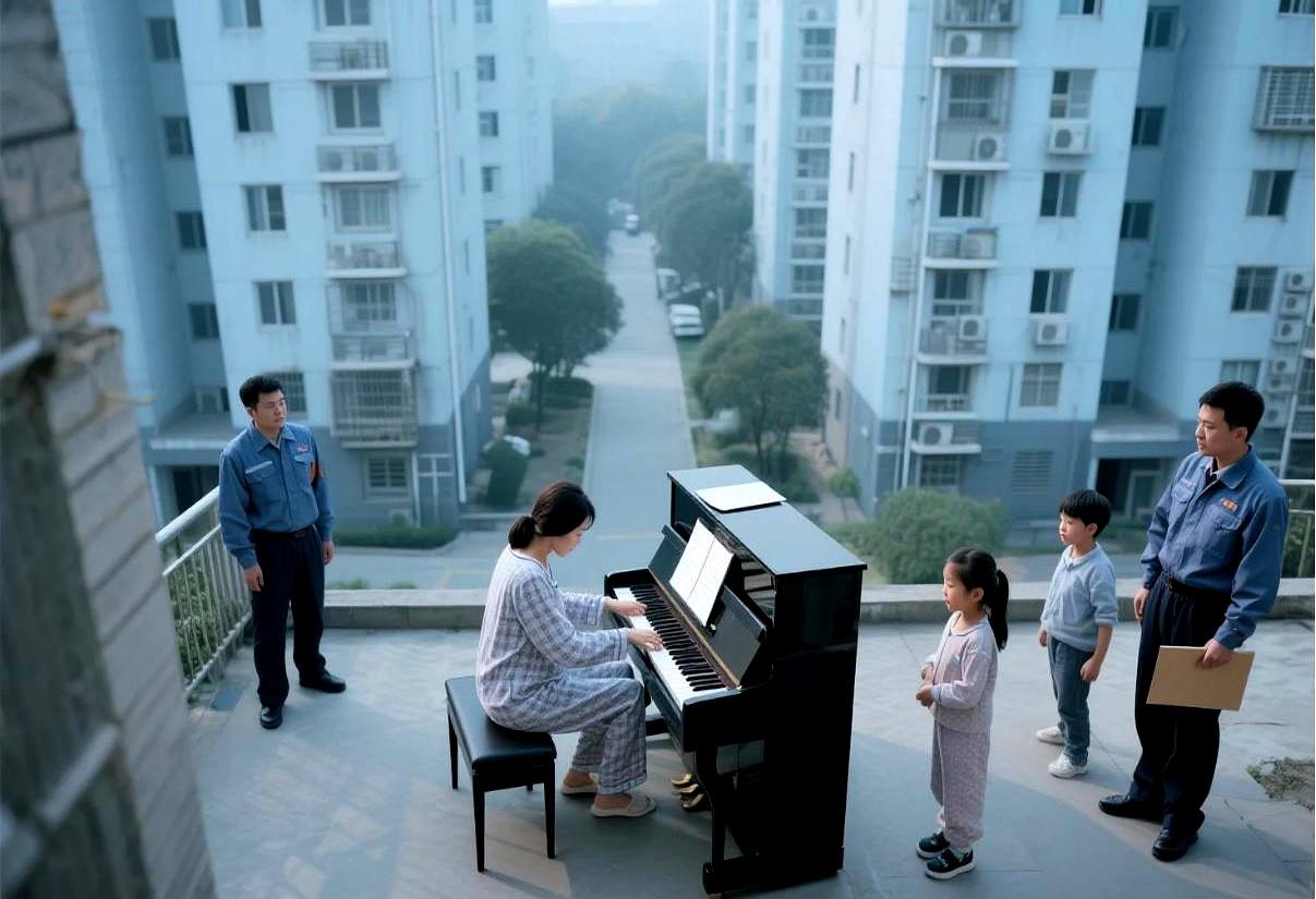 第二天物业炸锅了：卖琴本意是息事宁人，结果把问题搬到楼中间。买家住在整栋楼正中