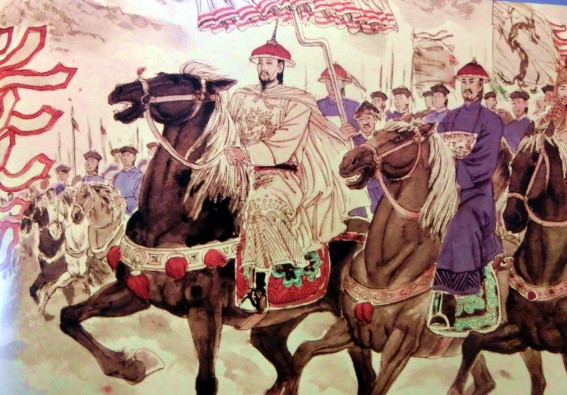 康熙东巡山东，发现一户人家门上对联写着“家有万金不算富，五个儿子是绝户，横批：寡