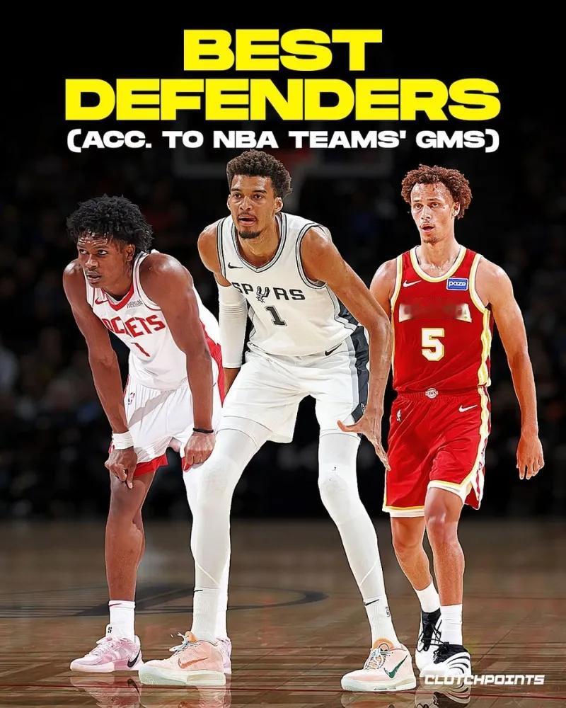 NBA总经理票选最佳防守者：最佳外线防守者：丹尼尔斯（老鹰）最佳禁区防守者：