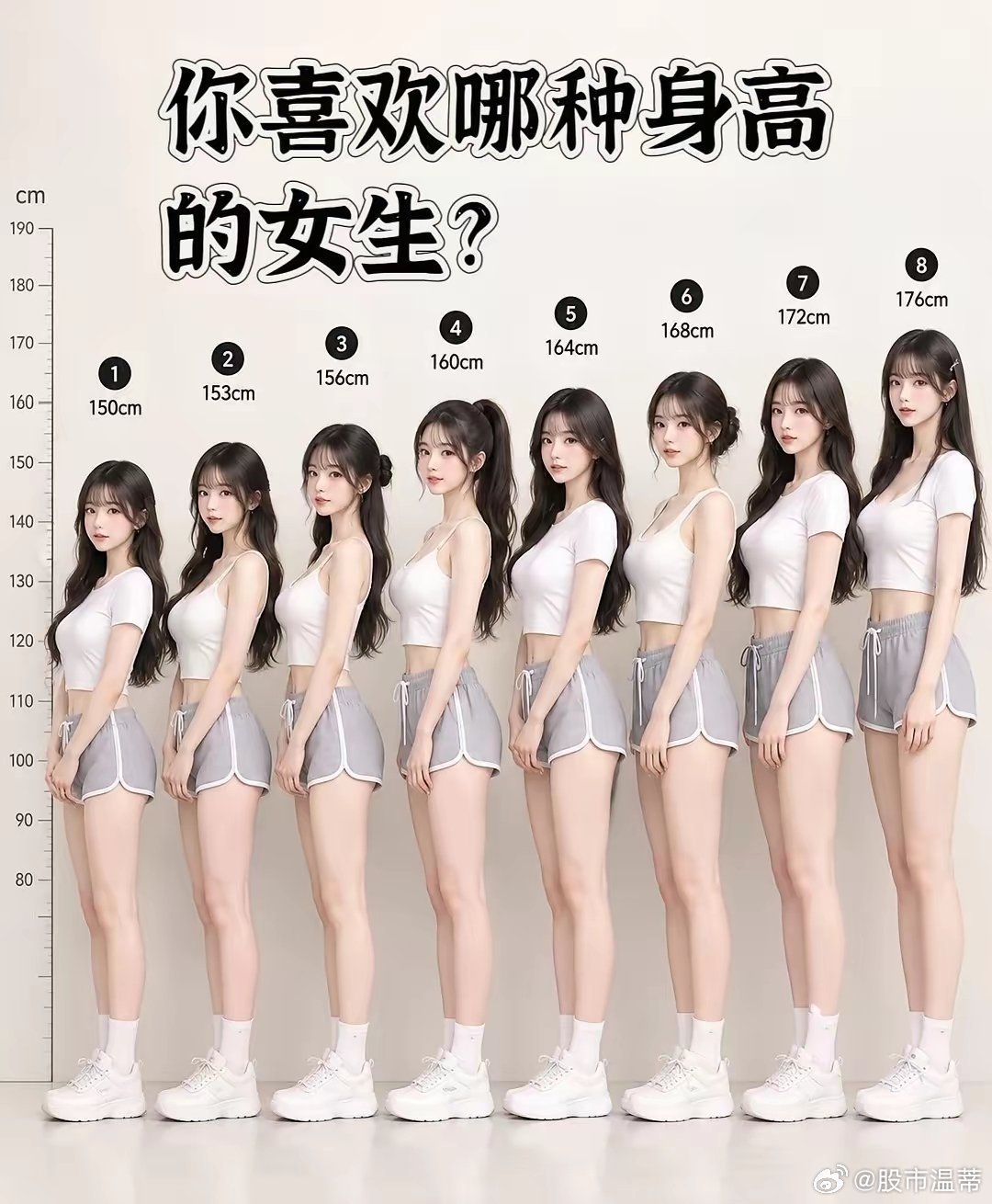 你喜欢哪种身高的女生？评论区见​​​
