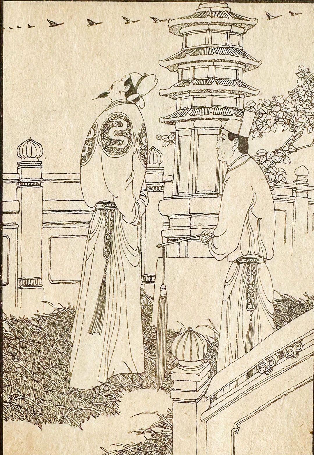 卢延光的风格很适合《长生殿》这样的故事，被誉为现代连环画艺术中的经典之作，他用针