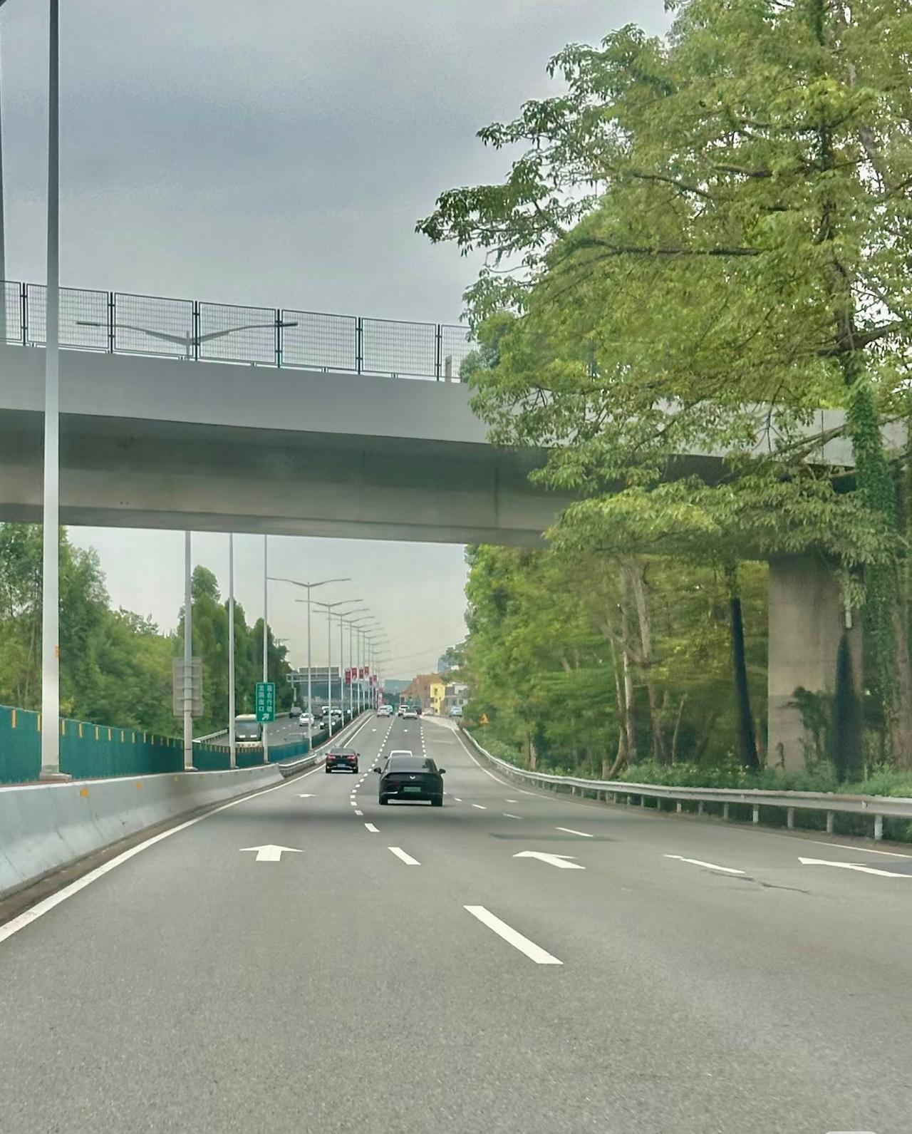 广州全运会机动车限行第一天，番禺往广州方向，平常堵死的路，现在空荡荡[捂脸哭]看