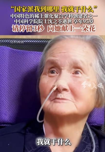 她让中国的轮胎有了“中国芯”，95岁的沈之荃走了.7月2日16时54分，杭州