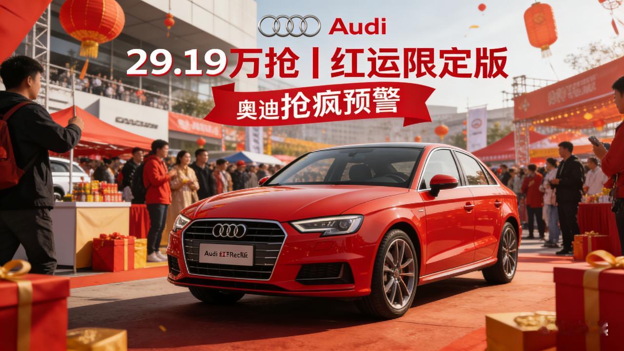 29.19万抢奥迪！红运限定版疯抢预警豪华车圈炸锅了！上汽奥迪A5LSp