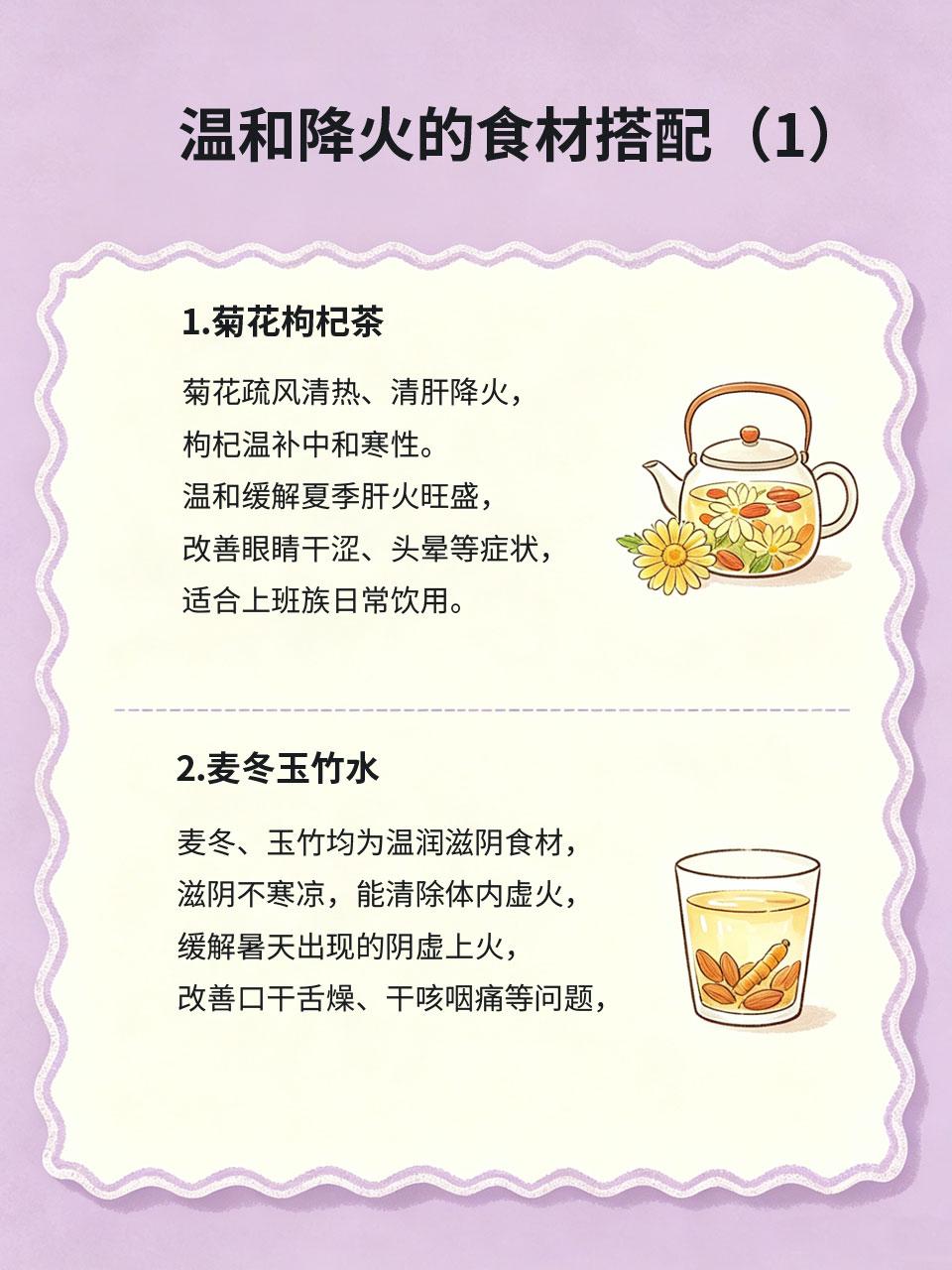 暑天易上火？家常食材搭配，降火温和不寒凉夏季气温高、阳气盛，加上熬夜、吃辛辣、