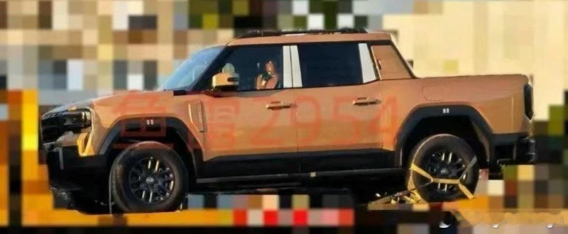 捷途F700硬派皮卡量产版谍照曝光看来快发布了这车你们想看吗？想看做一个？图源见