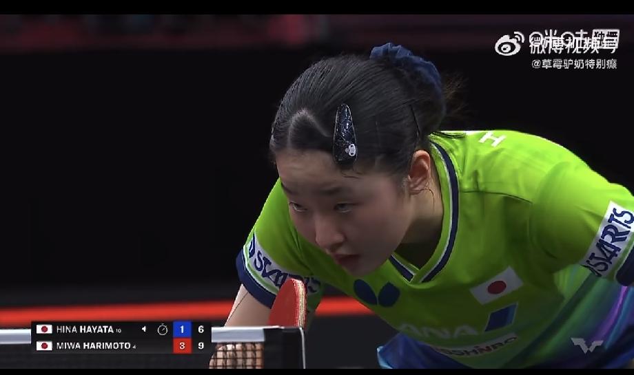 早田希娜🇯🇵终于拿下一局，也是不容易，前四局张本美和🇯🇵11-7，11