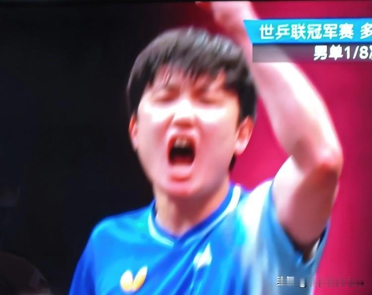 张本智和回去就向老张本抱怨，心理从来没有这么拧巴：习惯性喊一喊，没招谁没惹谁，怎