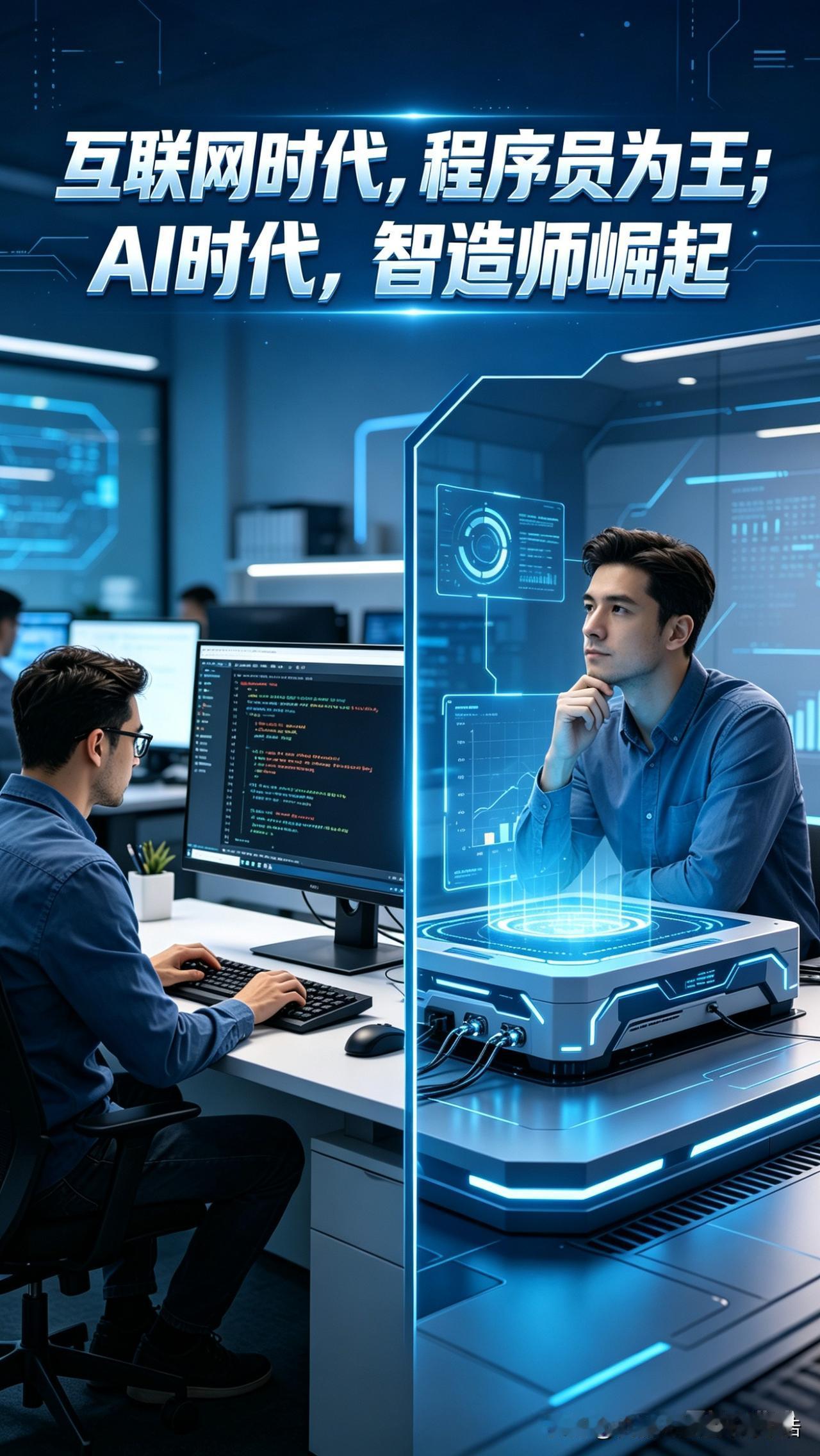 互联网时代，程序员为王；AI时代，智造师崛起！1. 互联网时代是程序员为王