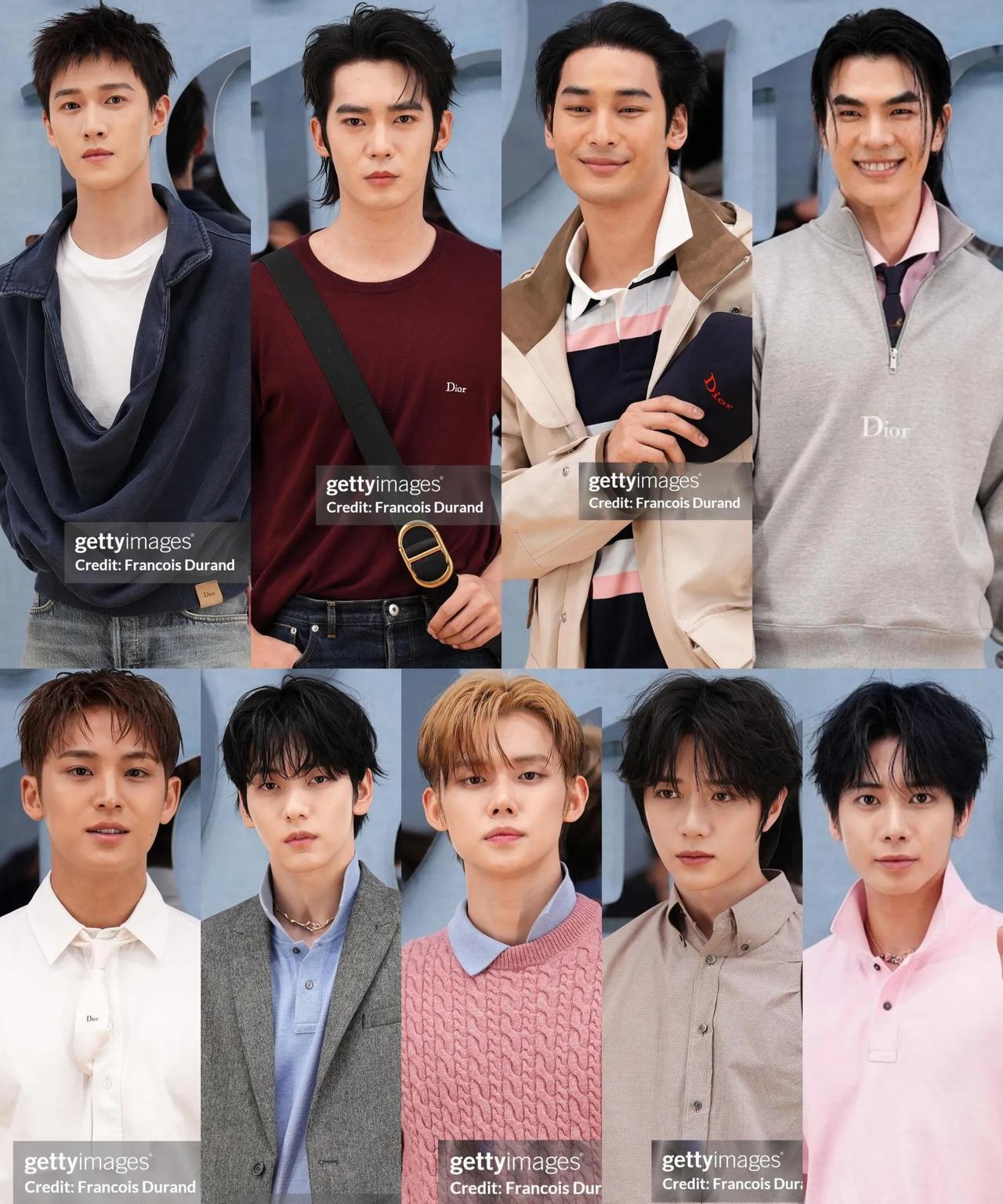 巴黎迪奥大秀外网生图，我们中国明星赢很大#中韩泰男明星看秀外网生图#