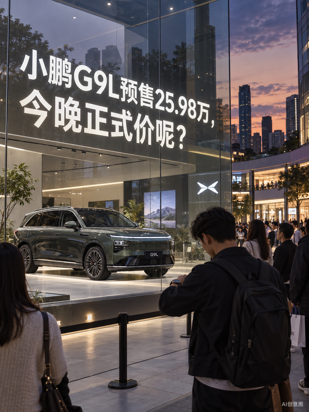 小鹏G9L今晚公布正式价，25.98万预售价还守得住吗？小鹏官方此前给出的G9L预售价是25.98万